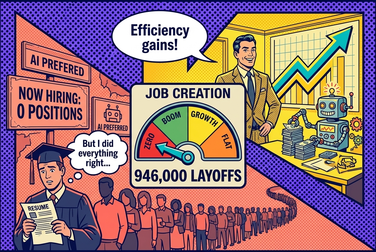 Fed: AI Pushed Job Creation to Near Zero